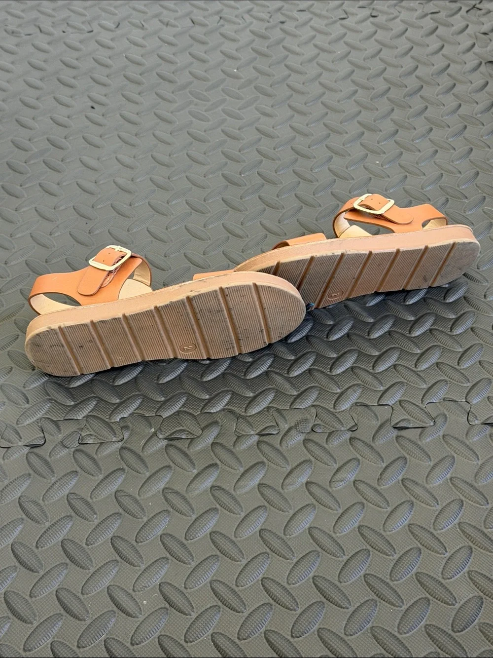 Cat & Jack Tan Open-Toe Strap Sandals for Kids